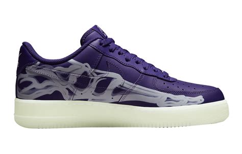 Nike Air Force 1 Low Purple Skeleton CU8067 500 KicksOnFire