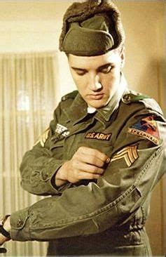 Elvis Presley King Receiving His Sergent Stripes In January