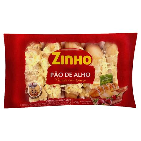 Pão De Alho Zinho 300g Picante Queijo Shimodinha Supermercado