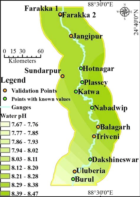 Spatial Distribution Of Ph Using Ordinary Kriging Interpolation During