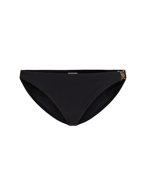 Tory Burch Miller Hipster Bikini Bottoms Black Editorialist