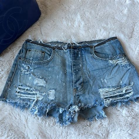 Carmar Shorts Carmar Distressed Denim Shorts Poshmark