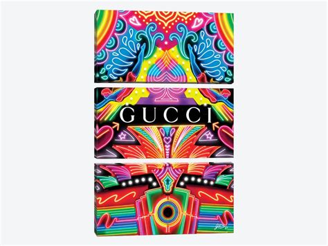 Neon Gucci Canvas Art Print by Jessica Stempel | iCanvas