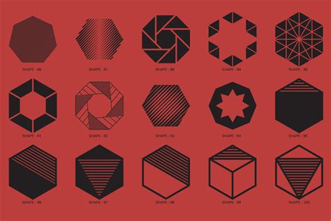 100 Geometric Shapes Part 3 Graphics Youworkforthem