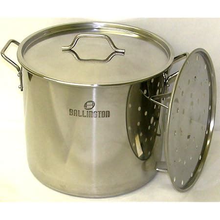 Amazon 60 Quart Stainless Steel Stock Pot With Rack Lid By