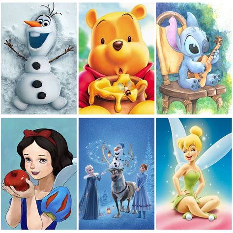 Disney Pintura Dos Desenhos Animados Do Diamante Ponto Cruz Princesa