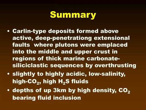 Ppt Geologic Overview Of The Carlin Trend Gold Deposits Powerpoint