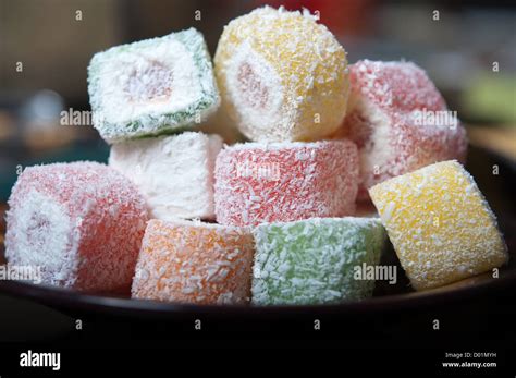 Turkish Delight Lokum Stock Photo Alamy