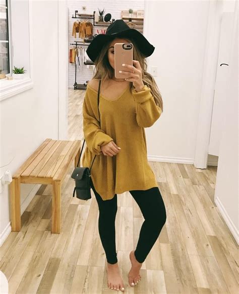 Betty Oversize Sweatermustard Casual Fall Outfits Fall Outfits