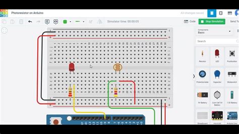 Photoresistor Sensor On Arduino Simulation Using Tinkercad Youtube