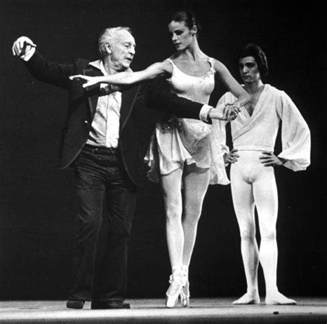 Three Ballerinas And An Older Man On Stage