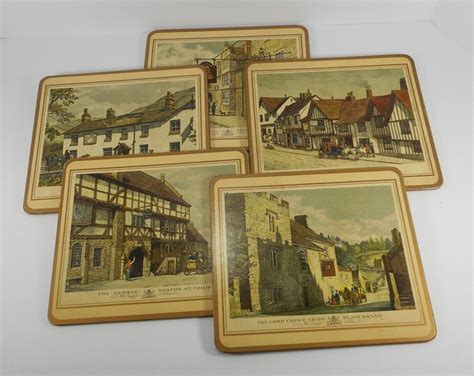 Vintage Pimpernel Old English Inns Placemats Set Of Traditional