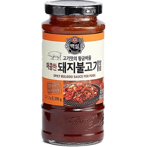 Cj Beksul Spicy Bulgogi Sauce For Pork 290g Shop Walter Mart