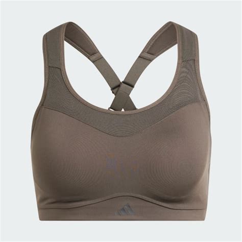 Adidas Tlrd Impact Training High Support Bra Green Free Shipping