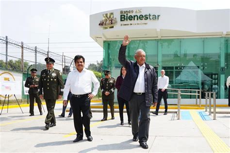 Presidente AMLO Inaugura Primera Sucursal Del Banco Del Bienestar En