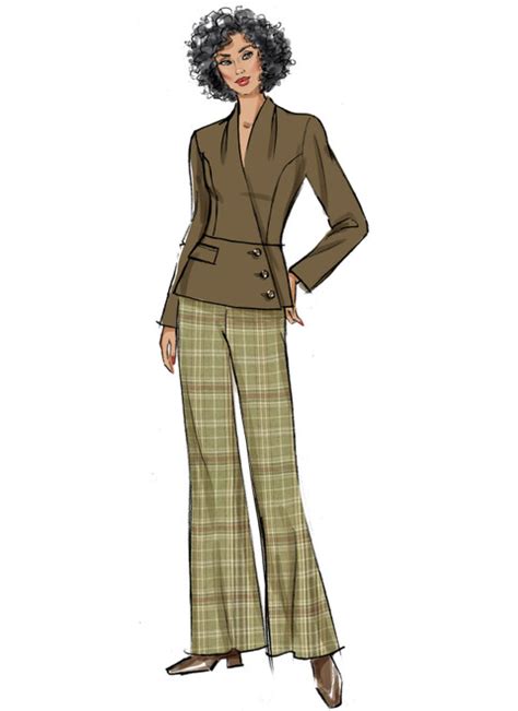B6915 Misses Jacket And Pants Butterick Patterns