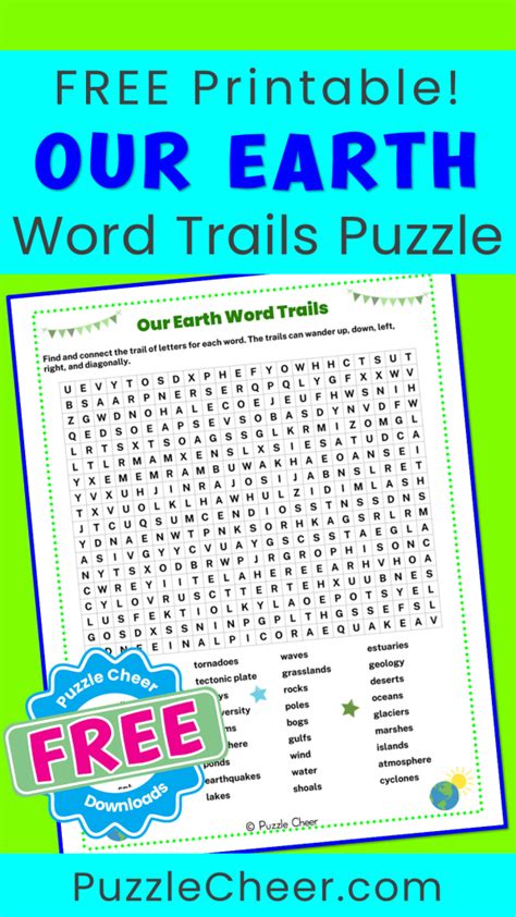 Our Earth Word Trails Puzzle Puzzle Cheer