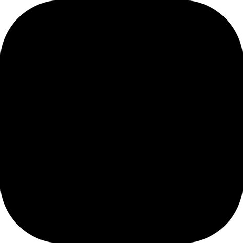 Black Rounded Square Shape Vector SVG Icon - SVG Repo