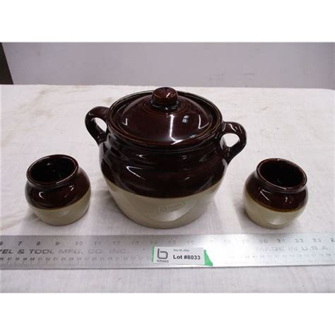 (3) Bean pot set - Bodnarus Auctioneering