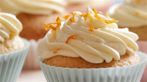 Cupcake De Vainilla Con Glaseado De Naranja Recetas Lider