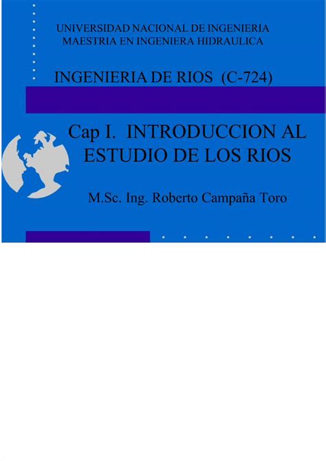 Pdf Ra Clase Introducci N Al Estudio De Rios Dokumen Tips