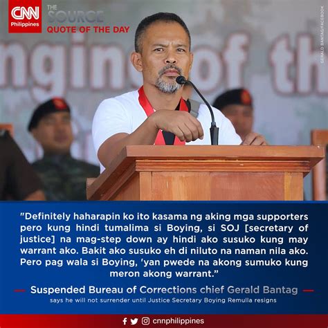 Cnn Philippines On Twitter Suspended Bucor Chief Gerald Bantag Says