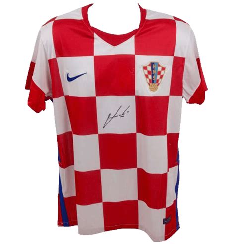 Luka Modric Signed Croatia Jersey Beckett Coa Mvps Authentic