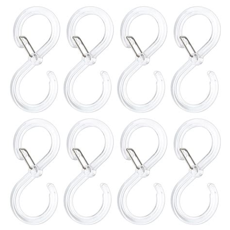 Midsumdr Shower Door Hooks 8 Pack S Hooks Large Multifunctional S