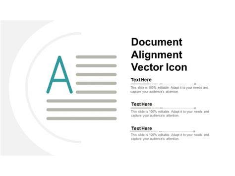 Document Alignment Vector Icon Ppt Powerpoint Presentation Infographic