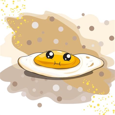 Premium Vector Cute Cheerful Egg Cartoon Illustration