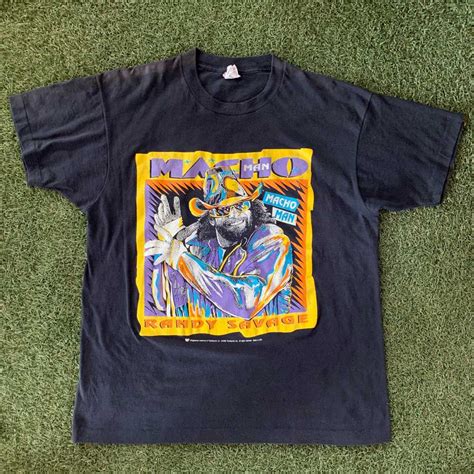 Vintage WWF Macho Man Randy Savage 1992 Wrestling Tee Gem