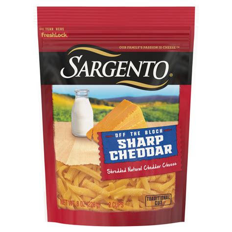 Save On Sargento Off The Block Cheddar Cheese Sharp Traditional Cut