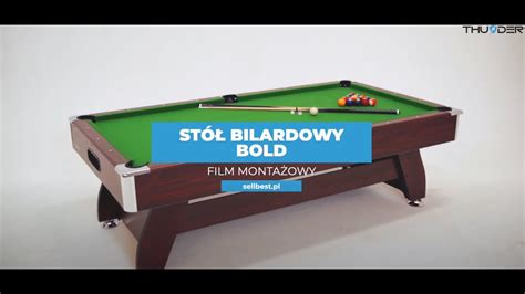 Stół bilardowy THUNDER BOLD film montażowy YouTube