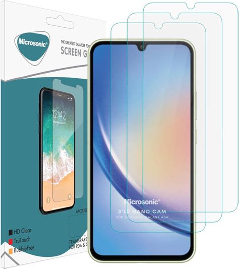 Microsonic Samsung Galaxy A Screen Protector Nano Glass Cam Ekran