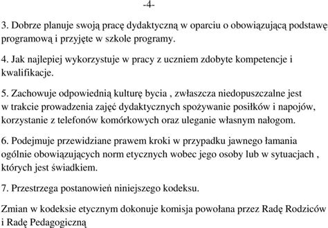 Kodeks Postawa nauczyciela wobec uczniów PDF Darmowe pobieranie