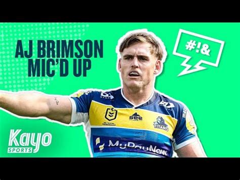 We Mic D Up The Titans Aj Brimson Nrl Kayo Sports Youtube