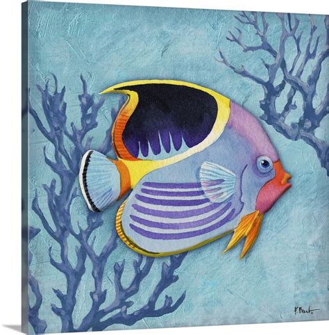 Azure Tropical Fish I Wall Art, Canvas Prints, Framed Prints, Wall Peels | Great Big Canvas