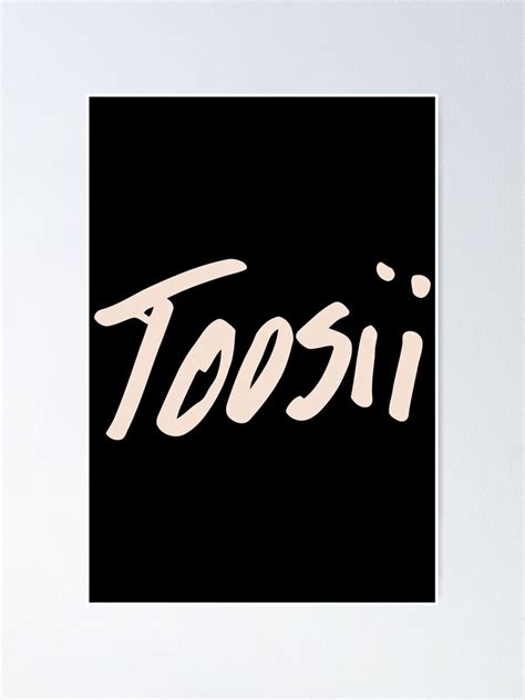 "Toosii Merch Toosii Logo" Poster for Sale by RedhirZo | Redbubble