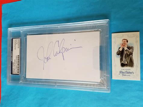 John Calipari Psa Dna Certified Autograph Auto Andmi Allen And Ginter Card