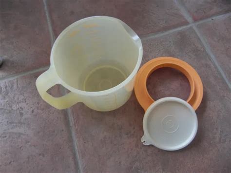 PICHET GRADUE BOL Gradue Tupperware 1 25 L Jaune Neuf Avec