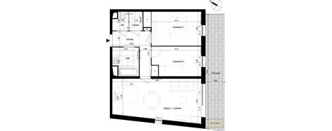 Plan Appartement T3 De 62 90 M² Neuf à Villeneuve Dascq Résidence