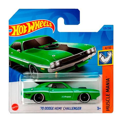 Hot Wheels 70 Dodge Hemi Challenger Green Sc 2023 Muscle Mania Agr Models