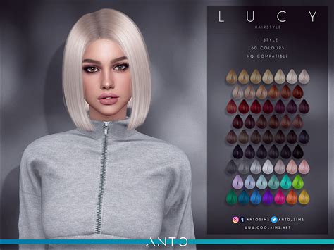 The Sims Resource Anto Lucy Hairstyle