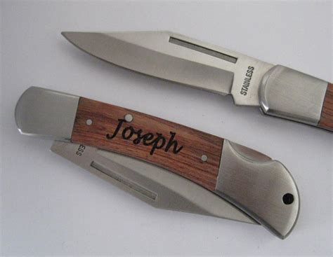 One Personalized Custom Engraved Pocket Knife by TopEngraving