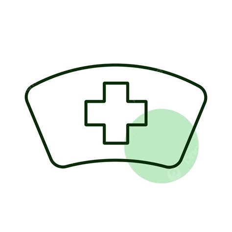 Nurse Hat Vector Icon Medical Sign Healthcare Cap Service Vector