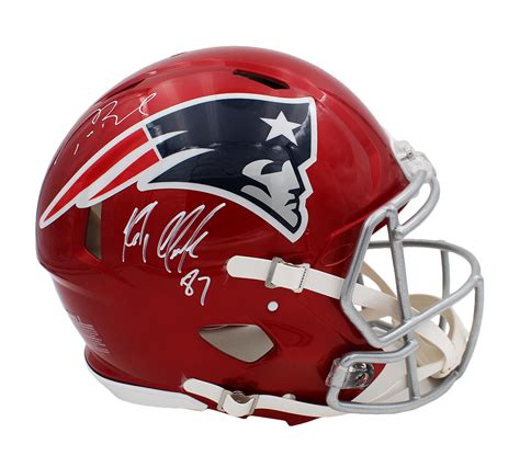 Tom Brady And Rob Gronkowski Signed New England Patriots Speed