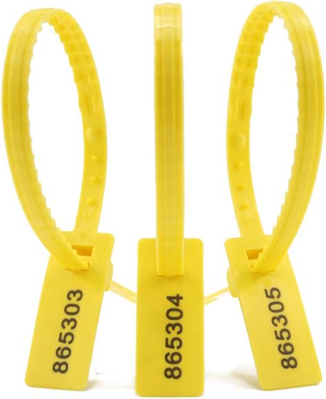 Tamper Proof Security Tags Numbered Pull Tite Plastic Seal Safety