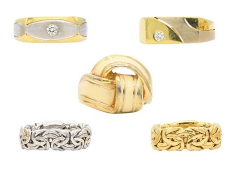 Group Of 18k Gold Rings