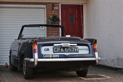 CPA 657H 1970 Triumph Vitesse Mk 2 Overdrive Convertible Nivek Old