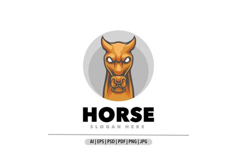 Horse mascot logo design (2972785)